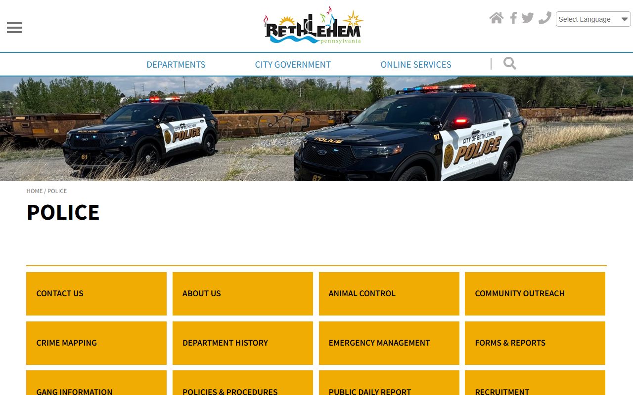 Bethlehem city police DUI enforcement and arrest records