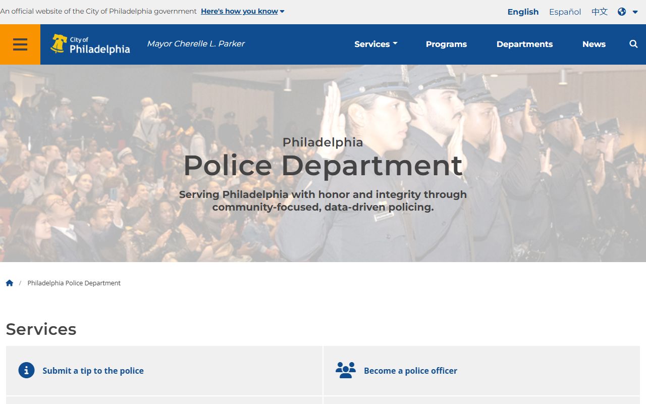 Philadelphia Police Department DUI enforcement and arrest records