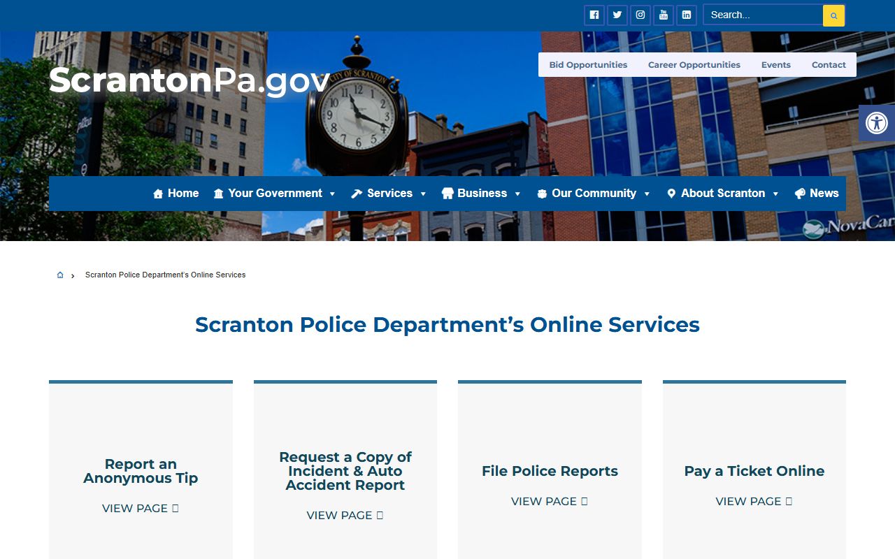 Scranton city police DUI enforcement and case records