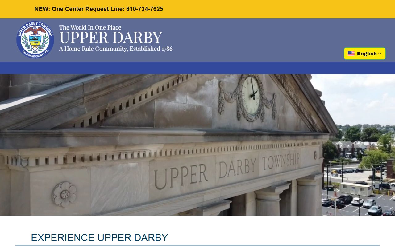 Upper Darby Police Department website with DUI records resources