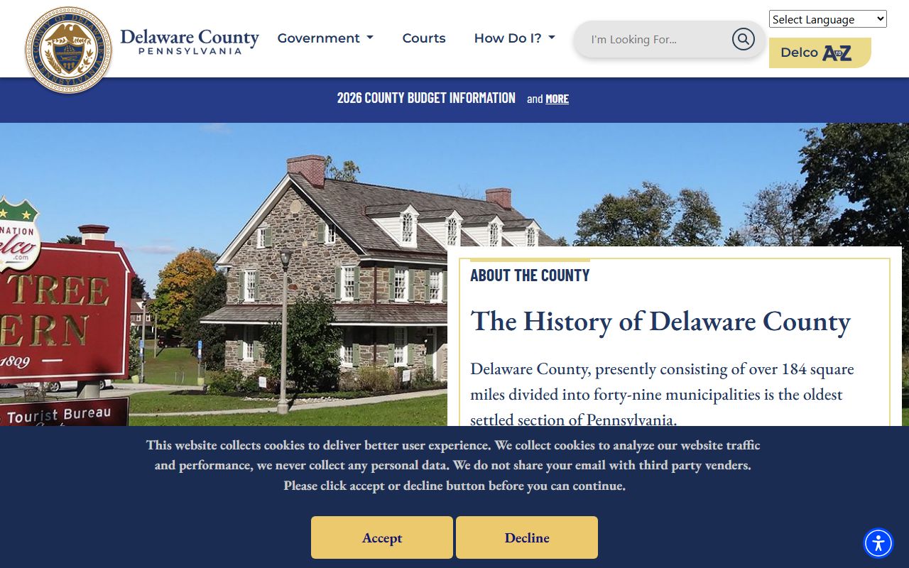 Delaware County official website DUI records resources