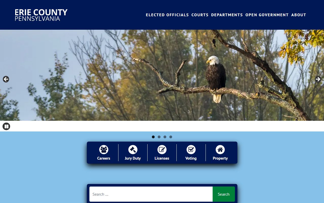 Erie County official website DUI records resources