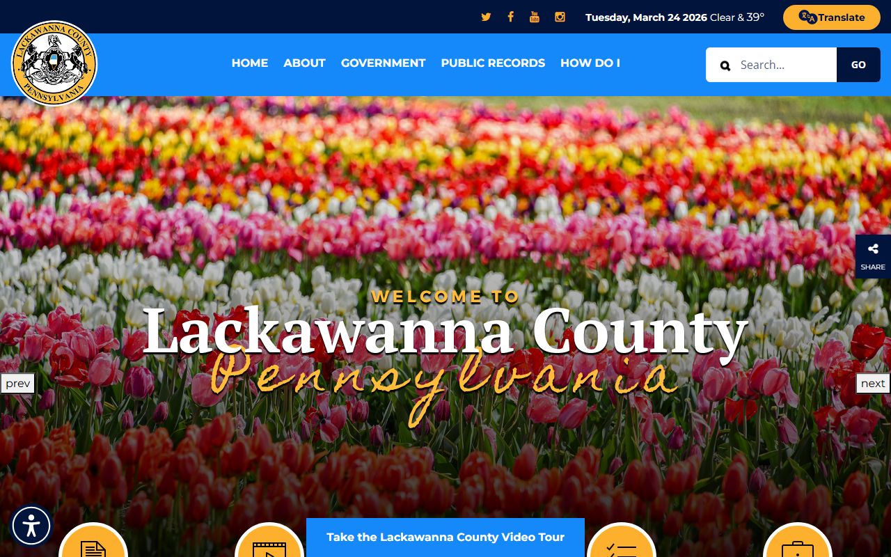 Lackawanna County official website DUI records resources including Scranton area