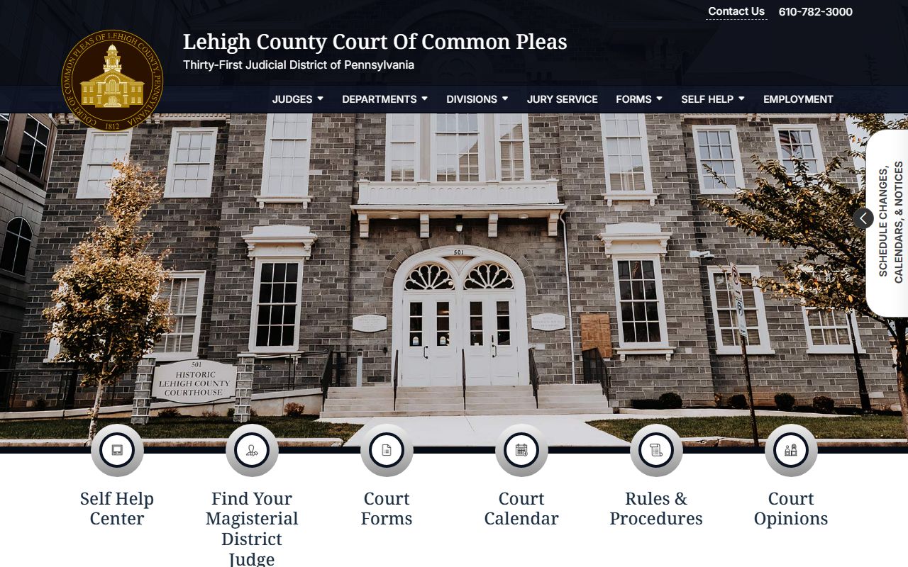 Lehigh County 31st Judicial District Court DUI case records