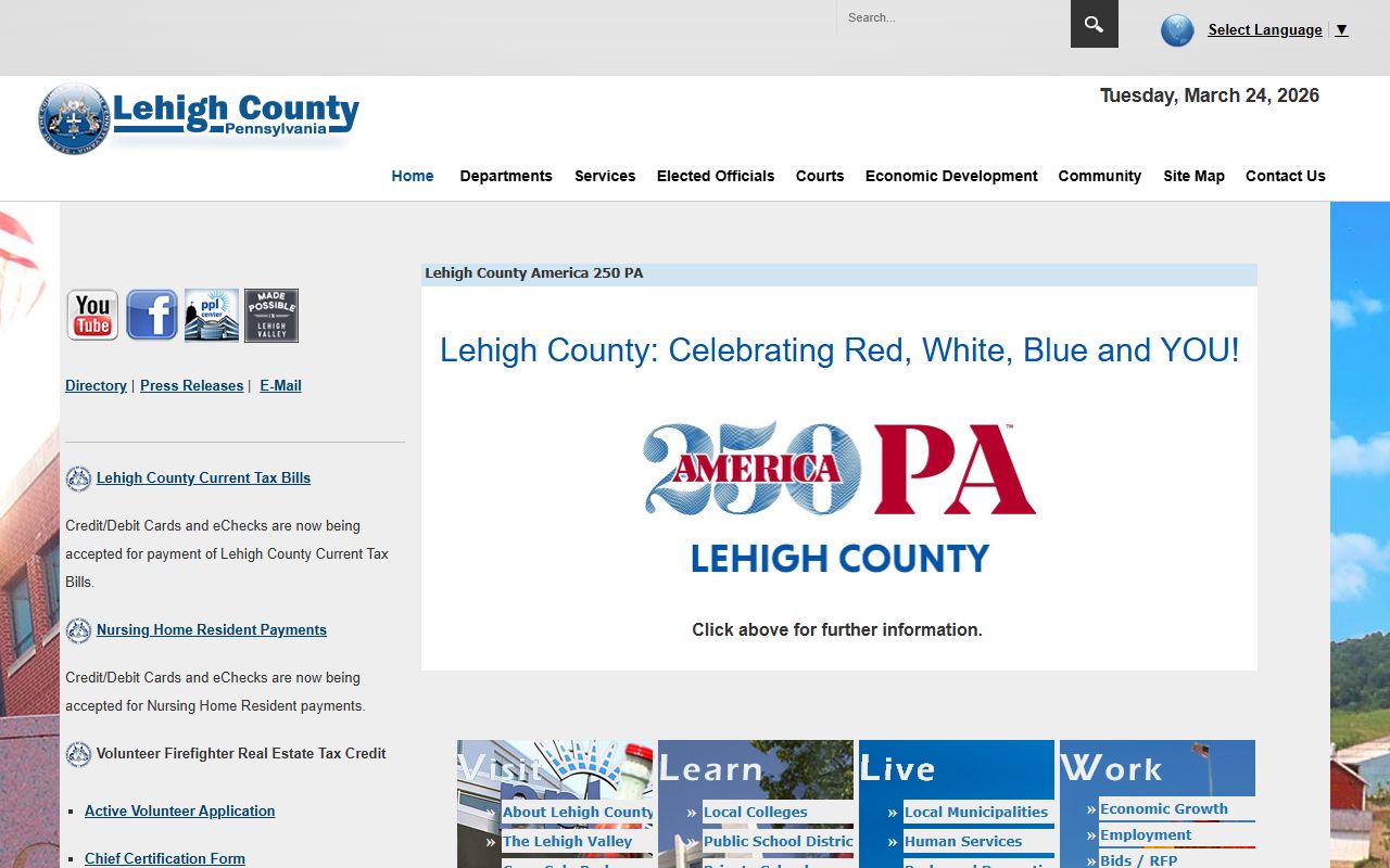 Lehigh County official website DUI records resources including Allentown