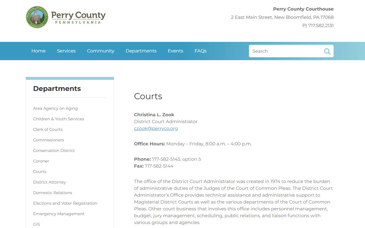 Perry County 41st Judicial District Court DUI case records