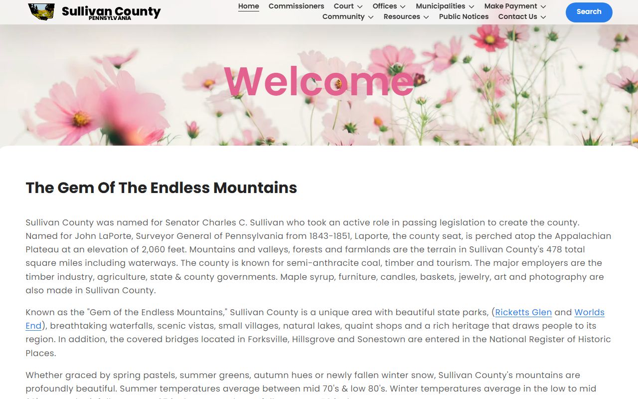 Sullivan County official website DUI records resources